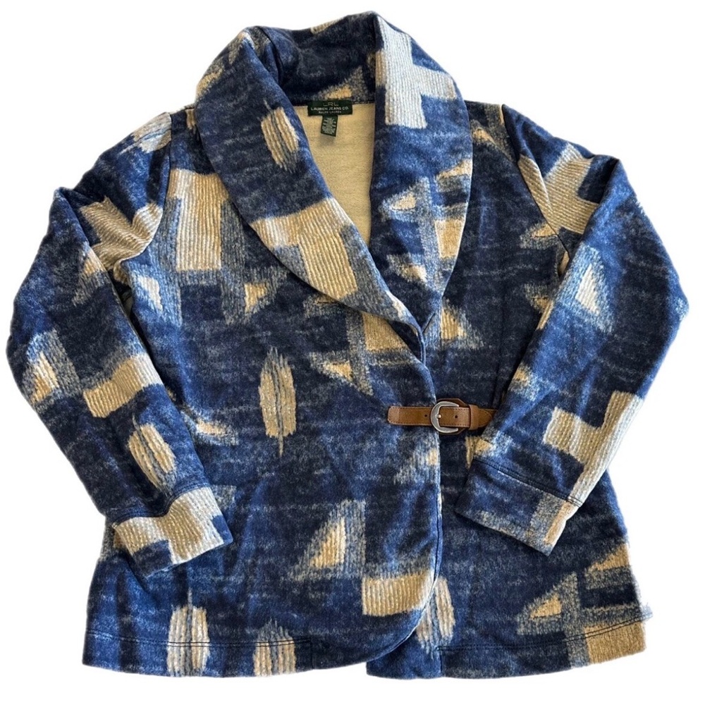 Ralph Lauren Patterned Sweater Jacket
